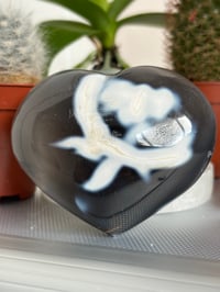 Image 1 of Large Orca Agate Heart