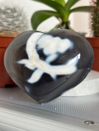 Image 2 of Large Orca Agate Heart