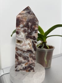 Image 1 of Large Mexican Crazy Lace Agate Tower