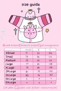 Image 3 of Skelly Bunny Sweater (made 2 order)