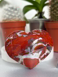 Medium Red Jasper Heart