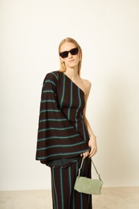 Image 5 of ABITO AMAIA RIGHE MARRONE