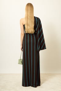 Image 4 of ABITO AMAIA RIGHE MARRONE