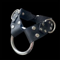 Image 2 of Leather jumbo O-ring Bondage Collar 