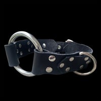 Image 1 of Leather jumbo O-ring Bondage Collar 