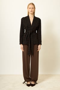 Image 2 of CARDIGAN MARYLIN GEOMAC MULTI NERO