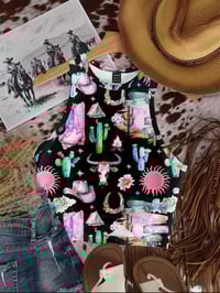 Western Print Tank Black/ Colorful