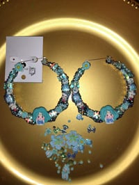 Image 3 of Sailor Neptune Custom Bamboo Earrings 