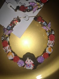 Image 1 of Sailor Mars Custom Bamboo Earrings 