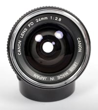 Image 2 of Canon 24mm F2.8 FD silver nose mount #0898