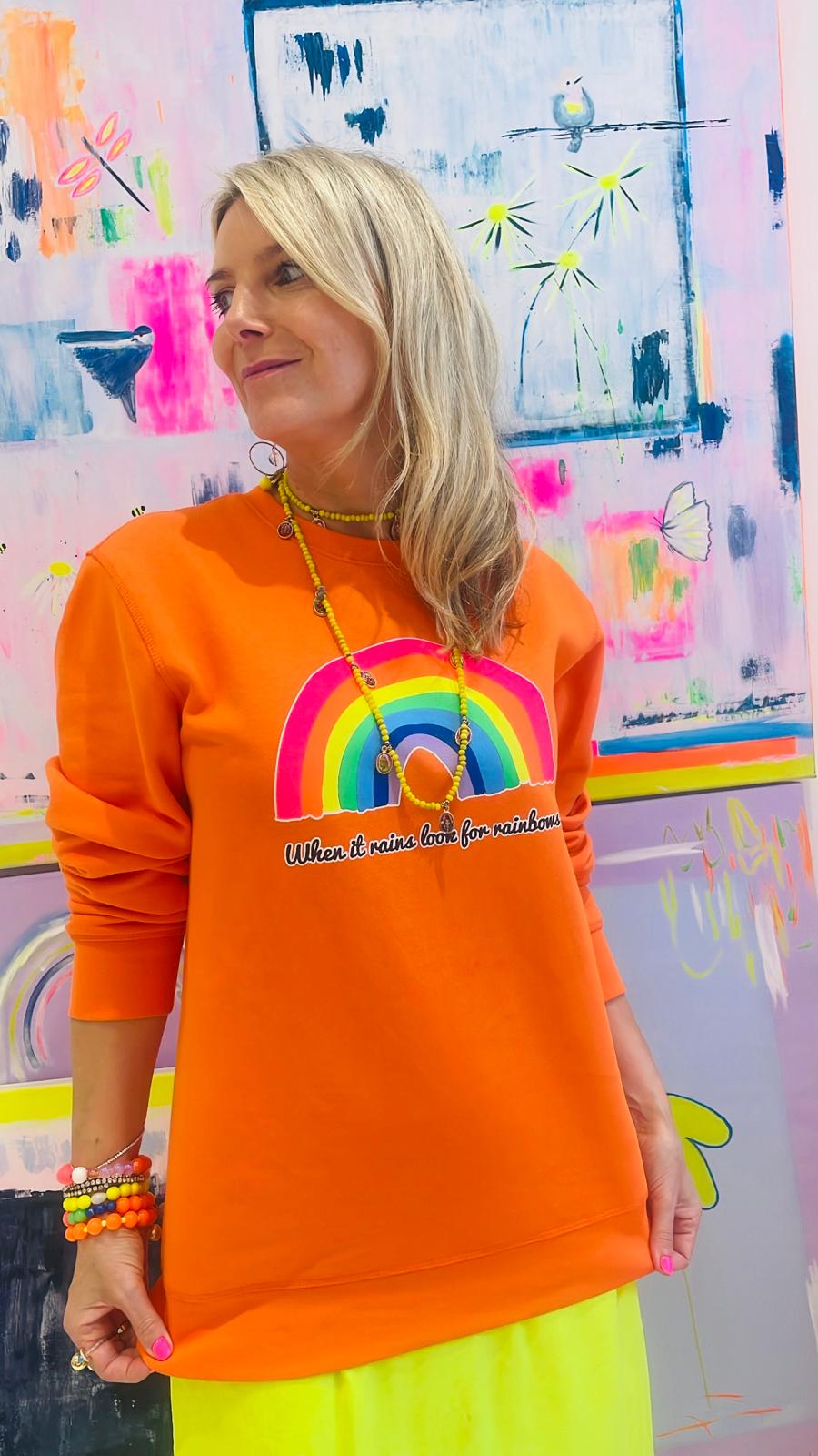 Image of Orange Rainbow Sweatshirt