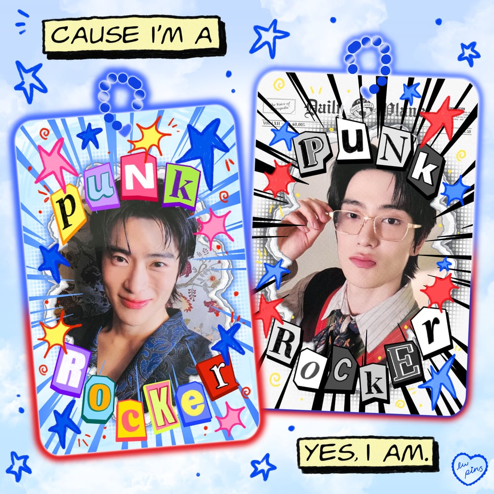 PREORDER: Punk Rocker Double Sided Acrylic Photocard Holder
