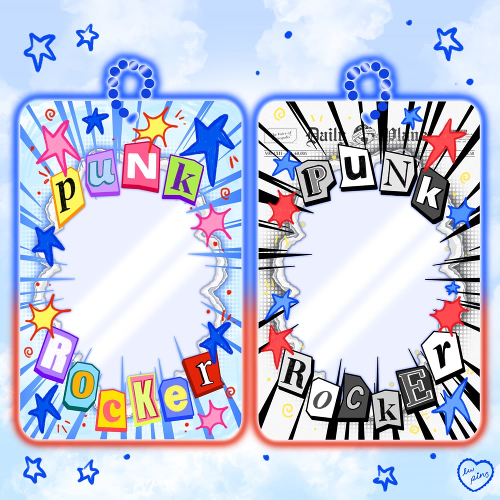 PREORDER: Punk Rocker Double Sided Acrylic Photocard Holder