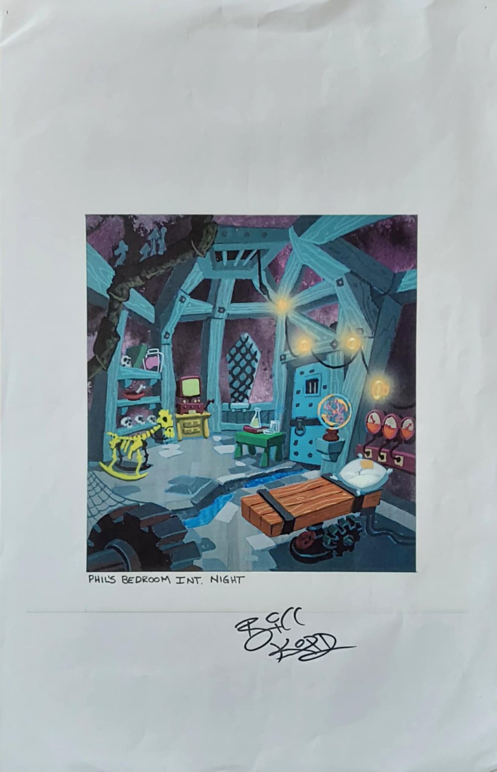 Bill Kopp SIGNED animation artwork