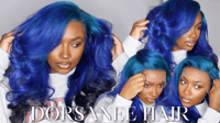 BODYWAVE OMBRE BLUE BLACK WIG
