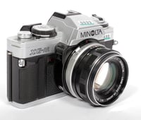 Image 1 of Minolta XG-M 35mm SLR Film Camera with 55mm F1.7 MC rokkor PF lens #0899