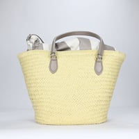Image 4 of On 34th Isabellaa Straw Medium Drawstring Tote - Straw/Dune Stripe
