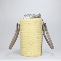 Image 5 of On 34th Isabellaa Straw Medium Drawstring Tote - Straw/Dune Stripe