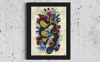 Image 4 of Serpent & Cherry Blossom Print (5x7", 9x12")