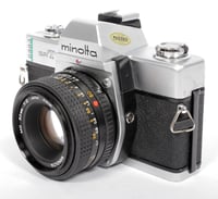 Image 3 of Minolta SRT-201 35mm SLR Film Camera with MD 50mm F2 lens #0903