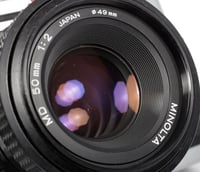 Image 9 of Minolta SRT-201 35mm SLR Film Camera with MD 50mm F2 lens #0903