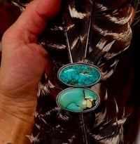 Image 1 of Kingman Red Web Turquoise Ring Sterling Silver