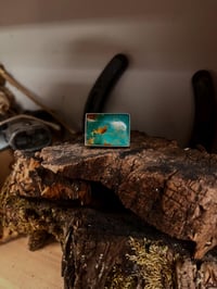 Image 2 of Royston Turquoise Rectangular Ring Sterling Silver