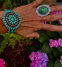 Image 2 of Broken Arrow Variscite Ring Sterling Silver