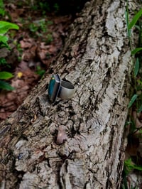 Image 3 of River Ring 1 - Royston Turquoise Statement Ring Sterling Silver Wide Band