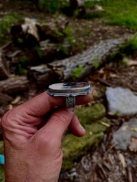 Image 4 of Graveyard Plume Point Agate Sterling Silver Ring
