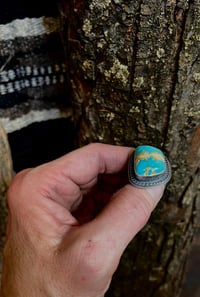 Image 5 of Thunderbird Turquoise Ring Sterling Silver