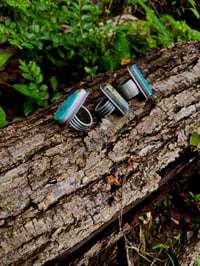 Image 6 of Kingman Red Web Turquoise Ring Sterling Silver-c48f8ae1