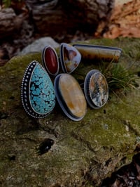 Image 6 of Number 8 Turquoise Statement Ring Sterling Silver