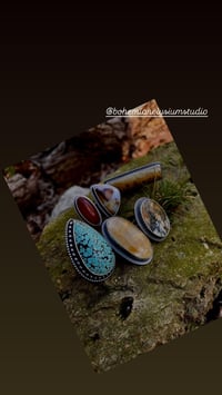 Image 7 of Number 8 Turquoise Statement Ring Sterling Silver