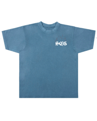 Image 2 of HEAVYWEIGHT PREMIUM GENESIS COUPE BLUE TEE
