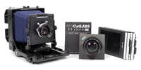 Image 1 of Toyo 45CF 4X5 Ultralight Camera w/ 150mm+210mm MC Lenses + Holders + FILM #0906