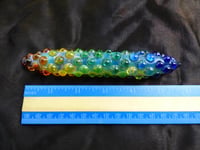 Image 4 of Hand made solid glass massage/acupressure tool-- Rainbow knobblies