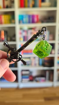 Image 2 of Adventurer's Ooze sword and dice hair stick
