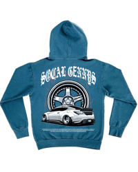 Image 1 of HEAVYWEIGHT PREMIUM GENESIS COUPE TURQUOISE HOODIE