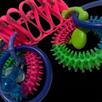 Image 4 of Neon wasteland mutation cyber goth spiked acid clown ruffle collar