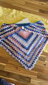 Image 1 of Pink and blue shawl - size XS 