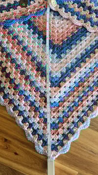 Image 6 of Pink and blue shawl - size XS 