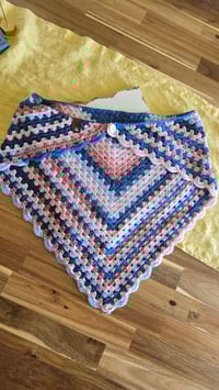 Image 7 of Pink and blue shawl - size XS 