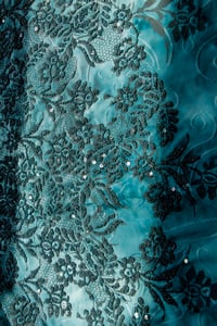 Image 1 of ♲ Teal Glimmer - Custom Bikini Material - XS-L
