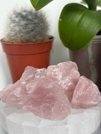 Image 1 of Raw Rose Quartz Chunks