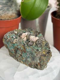 Image 1 of Chalcopyrite with Calcite and Smoky Quartz Inclusions