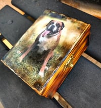 Image 3 of Wood burned Flamed Photo Box Custom