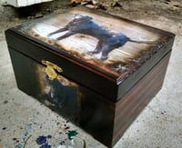 Image 6 of Wood burned Flamed Photo Box Custom