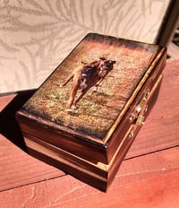 Image 7 of Wood burned Flamed Photo Box Custom