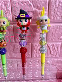 Image 3 of Halloween Teletubbies Handmade Beaded Pens